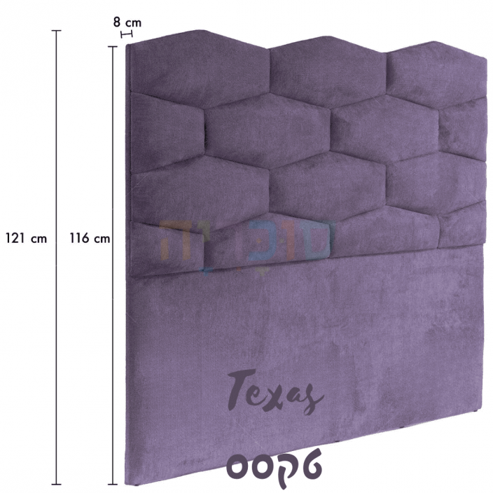 ראש מיטה מרופד טקסס