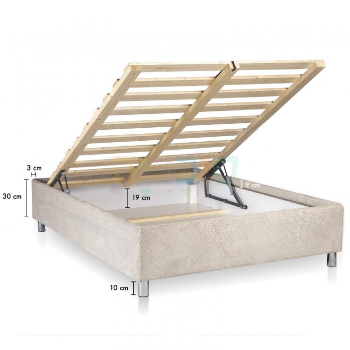 מיטה וחצי דגם ג'ורג'יה כולל ארגז מצעים מיטה וחצי דגם ג'ורג'יה כולל ארגז מצעים