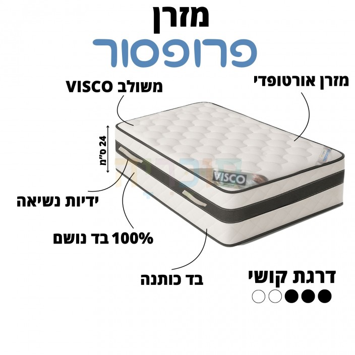 מזרון דגם פרופסור משולב ויסקו