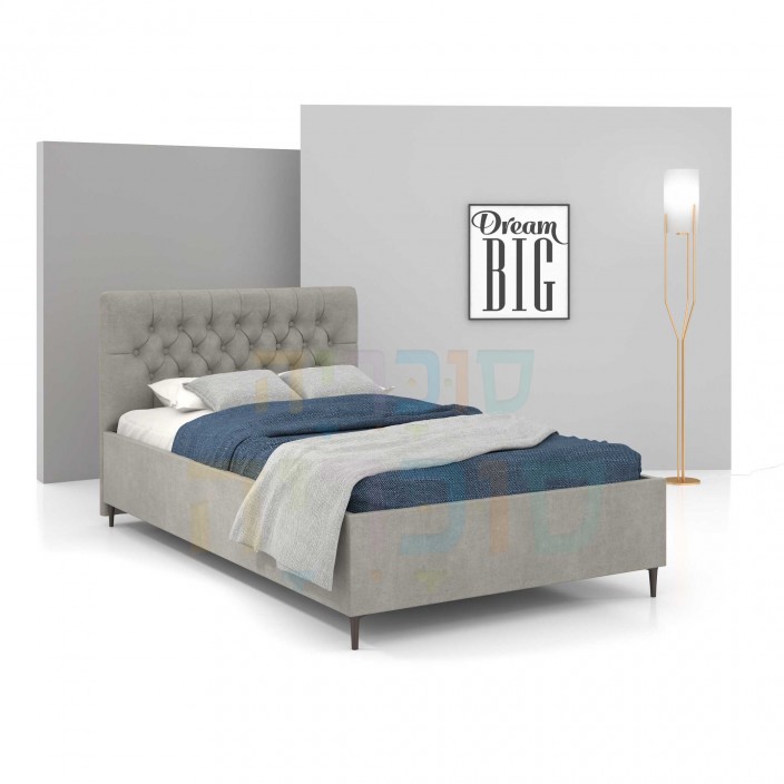 מיטה וחצי דגם וושינגטון 120 ס"מ: עיצוב פרובנס מרופד ואיכות כחול לבן