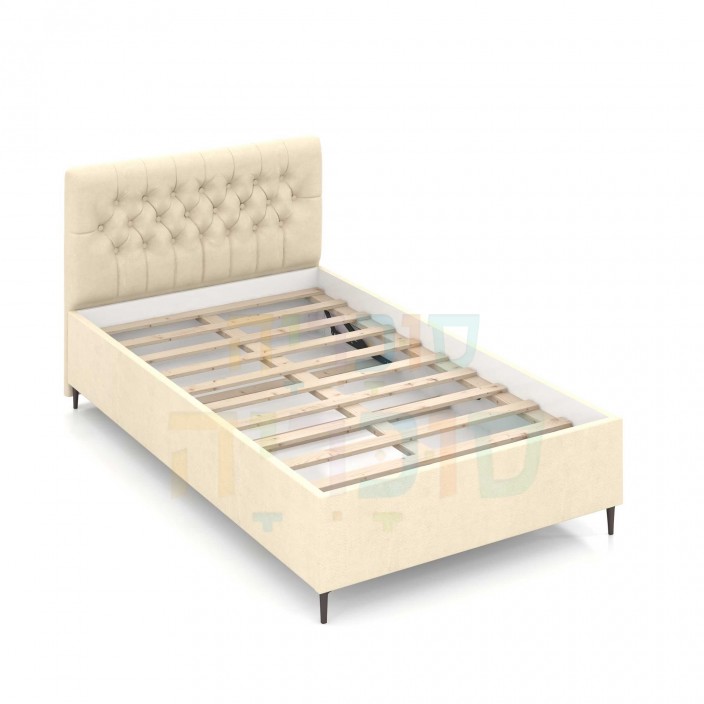 מיטה וחצי דגם וושינגטון 120 ס"מ: עיצוב פרובנס מרופד ואיכות כחול לבן