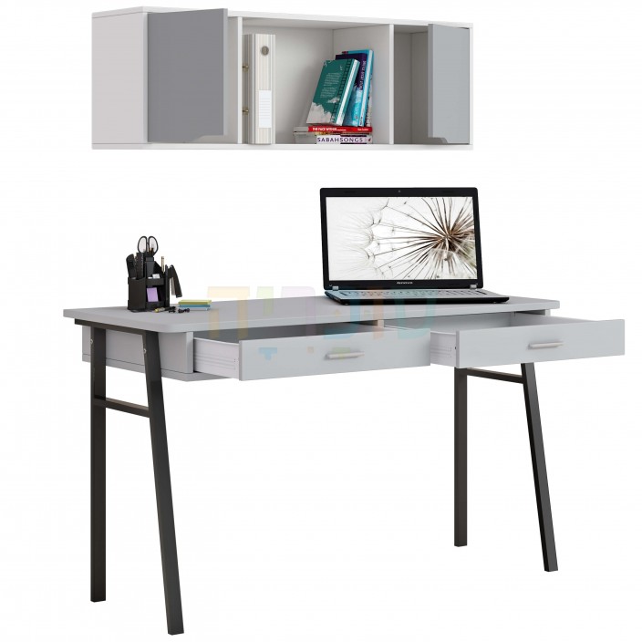 שולחן דגם טוקיו בצבע אפור וכוורת דגם ברלין