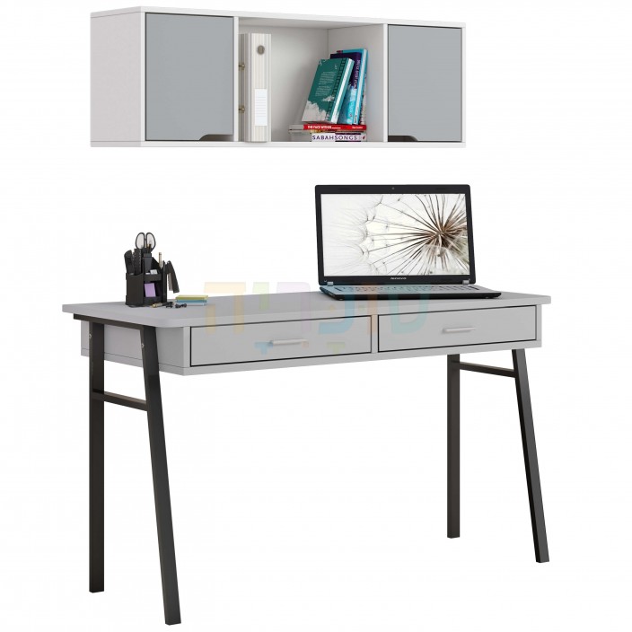 שולחן דגם טוקיו בצבע אפור וכוורת דגם ברלין