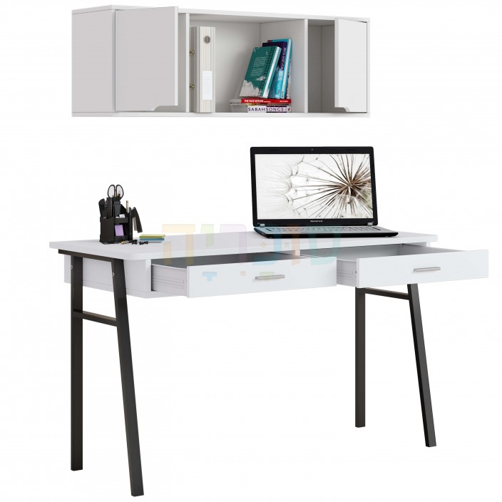 שולחן דגם טוקיו בצבע לבן וכוורת דגם ברלין