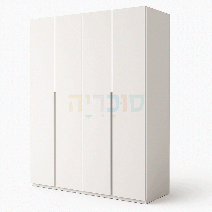 ארון צבע לבן דגם גפן – 4 דלתות