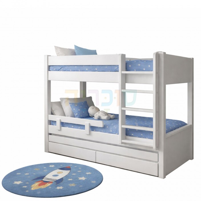 מיטת קומותיים דגם אלון עם מיטת חבר ברמת פרימיום