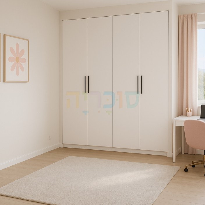 ארון פתיחה לנישה לפי מידה: רוחב 140 עד 160 ס"מ וגובה עד 2.70 מטר