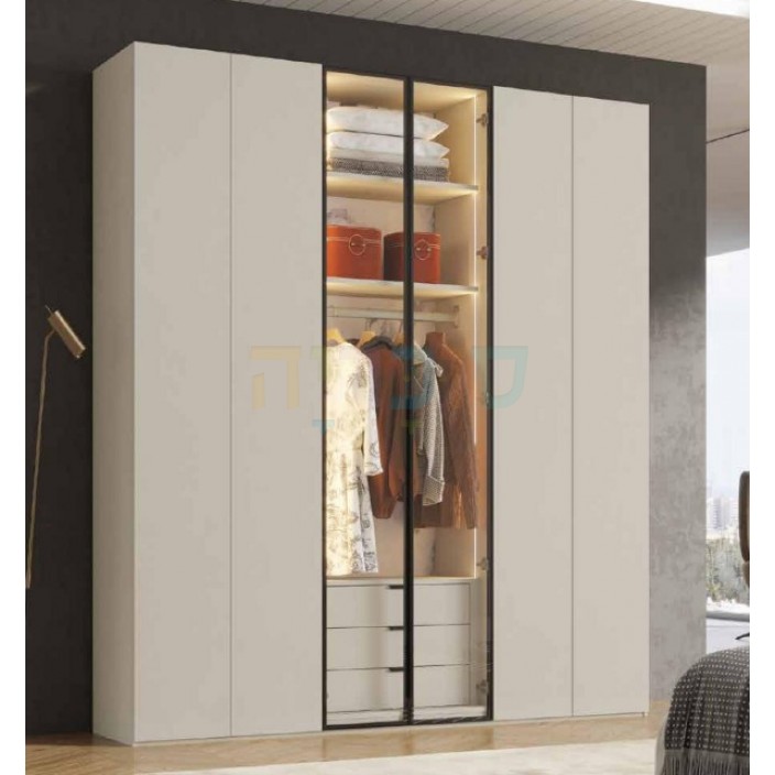 ארון דגם שרלוט ברוחב 240 ס"מ עיצוב בוטיק מודרני ואיכות פרימיום