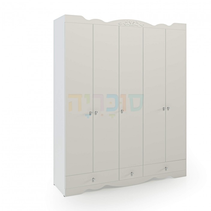 ארון ילדים דגם רקפת רוחב 200 ס"מ 3 מגירות ארון ילדים דגם רקפת רוחב 200 ס"מ 3 מגירות