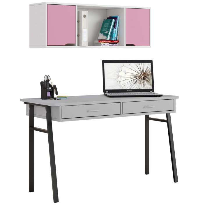 שולחן דגם טוקיו בצבע אפור וכוורת דגם ברלין