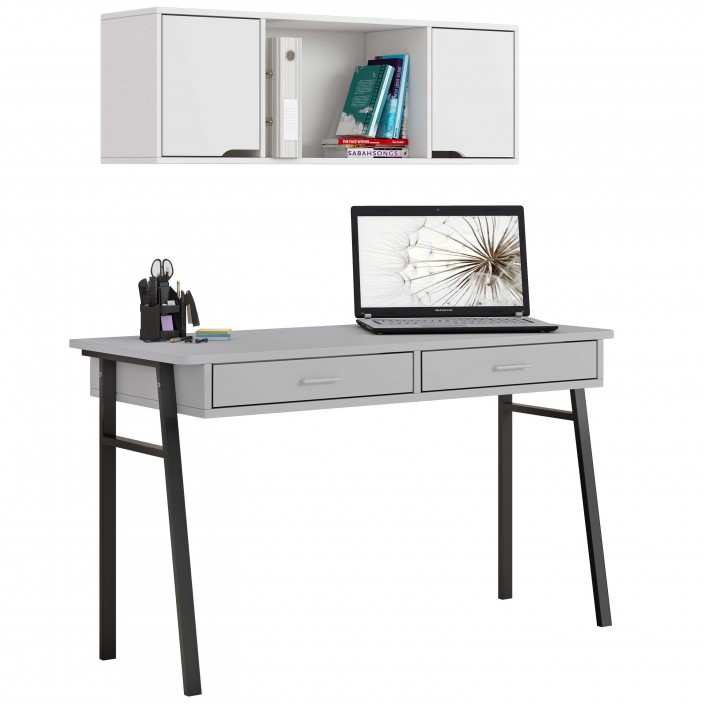 שולחן דגם טוקיו בצבע אפור וכוורת דגם ברלין