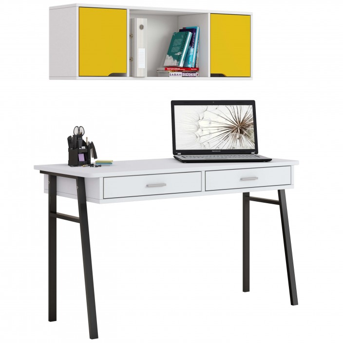 שולחן דגם טוקיו בצבע לבן וכוורת דגם ברלין