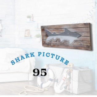 שלט קיר לחדר ילדים כריש L