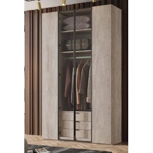 ארון 4 דלתות פתיחה דגם סלע רוחב 160 ס"מ: עיצוב פרימיום 