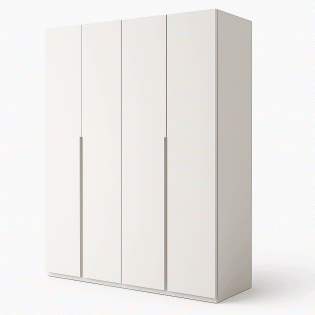 ארון צבע לבן דגם גפן – 4 דלתות