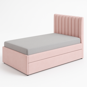 מיטה מרופדת דגם פס