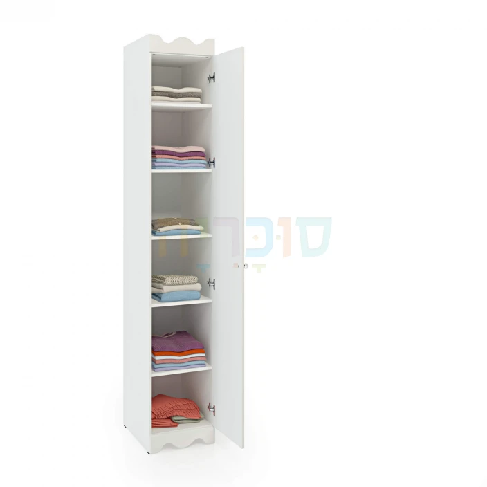 ארון יחיד דגם רקפת ברוחב 40, 50 או 60 ס"מ: איכות כחול לבן בסטנדרט פרימיום