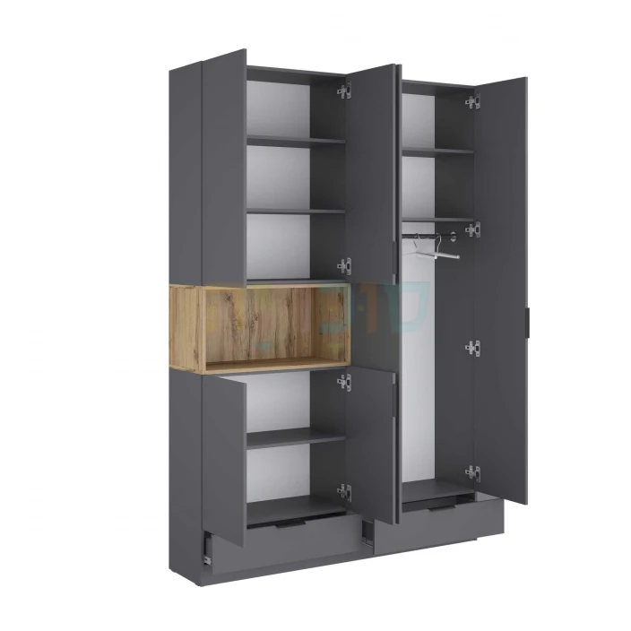 ארון רוחב 160 סמ 2 מגירות גוון לבן דגם ביס-סידרת פרימיום