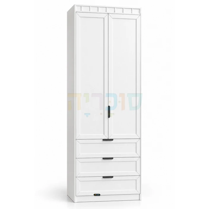 ארון 2 דלתות דגם אגם ברוחב 80 ס"מ
