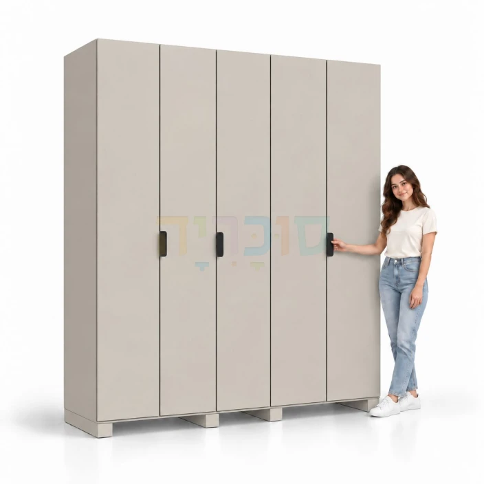 ארון 5 דלתות דגם עדי ברוחב 200 ס"מ