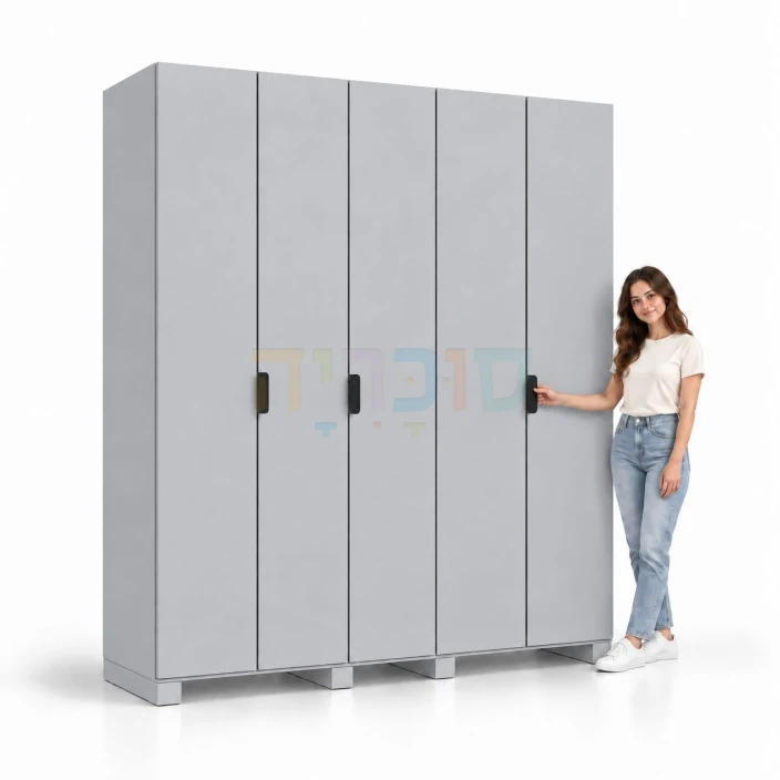 ארון 5 דלתות דגם עדי ברוחב 200 ס"מ