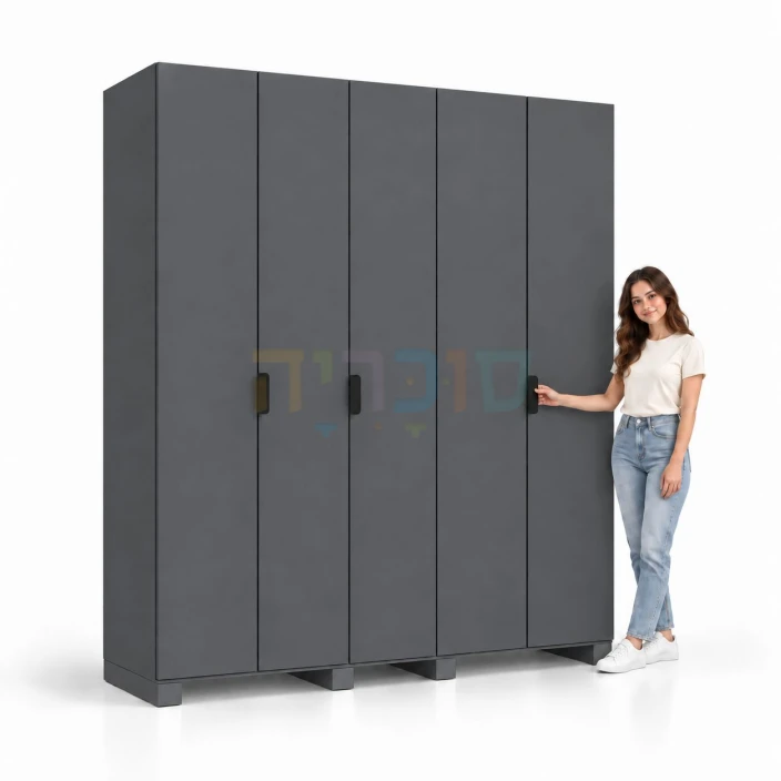 ארון 5 דלתות דגם עדי ברוחב 200 ס"מ