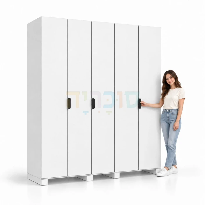 ארון 5 דלתות דגם עדי ברוחב 200 ס"מ