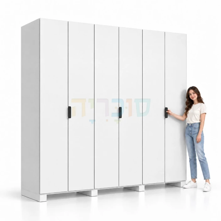 ארון 6 דלתות דגם עדי ברוחב 240 ס"מ