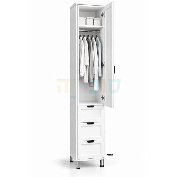 ארון דלת אחת דגם דפנה ברוחב 40 ס"מ