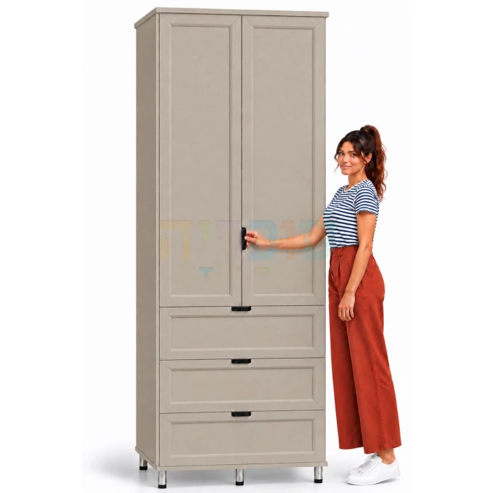 ארון 2 דלתות דגם דפנה ברוחב 80 ס"מ