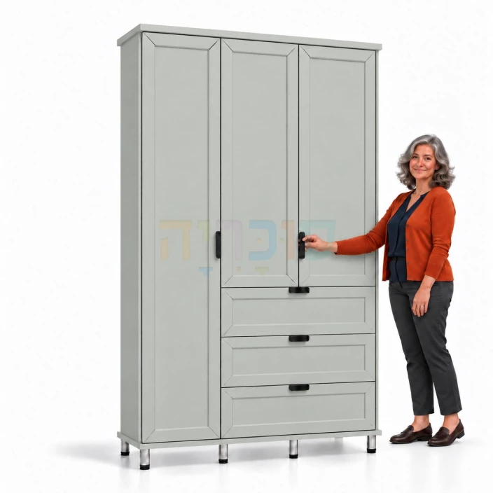 ארון 3 דלתות דגם דפנה ברוחב 120 ס"מ