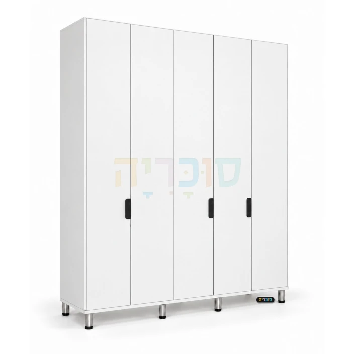 ארון 5 דלתות דגם אביב ברוחב 200 ס"מ