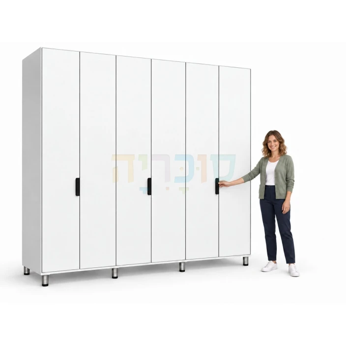 ארון 6 דלתות דגם אביב ברוחב 240 ס"מ