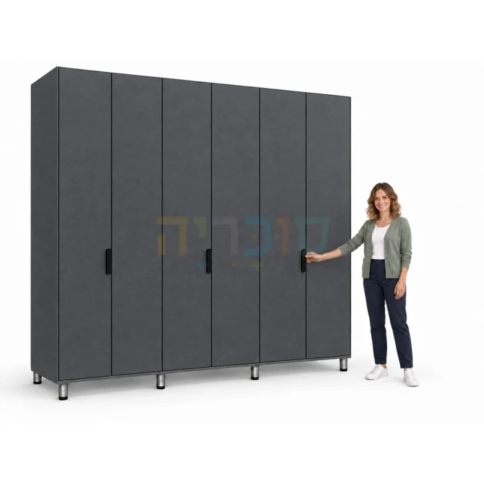 ארון 6 דלתות דגם אביב ברוחב 240 ס"מ