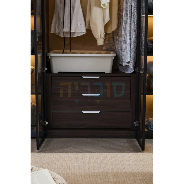 ארון 6 דלתות דגם מעיין ברוחב 240 ס"מ