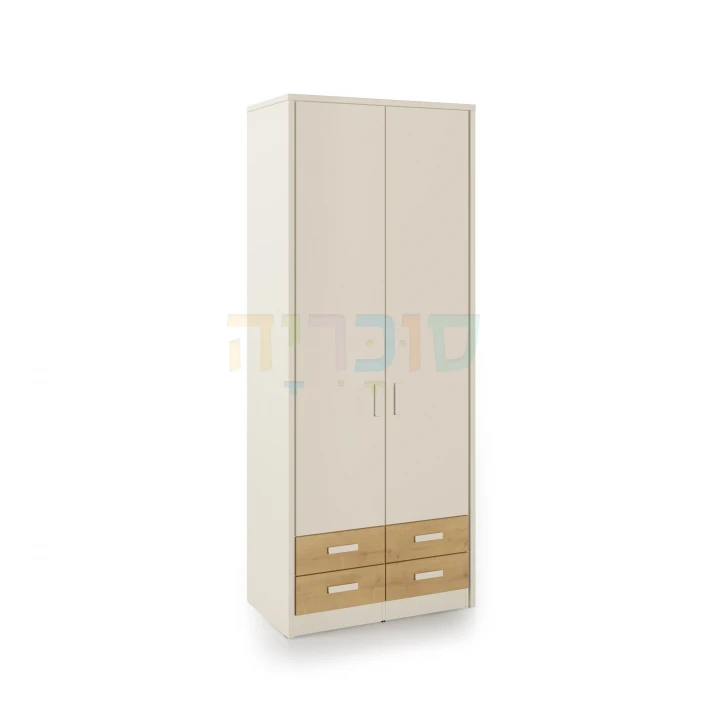 ארון ילדים  ונוער דגם  ניר רוחב 80-100 ס"מ 4 מגירות