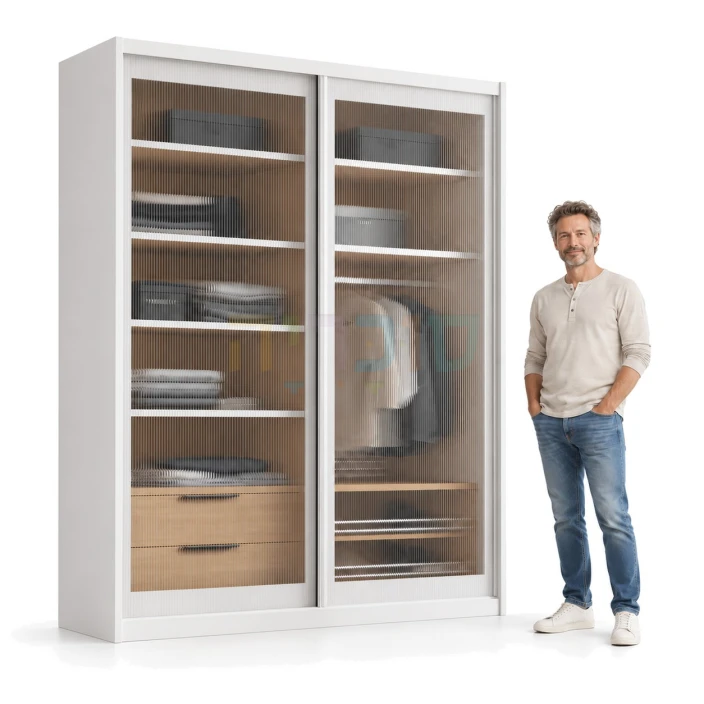 ארון הזזה דגם חמנית ברוחב 160–240 ס"מ