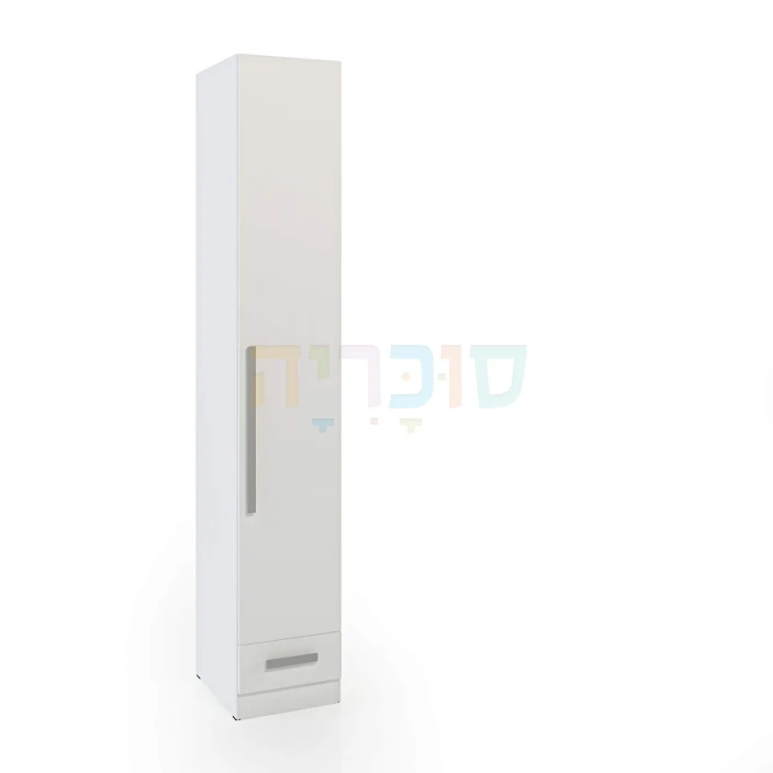 ארון יחיד דגם גילי ברוחב 40, 50 או 60 ס"מ: 2 מגירות וגוף סנדוויץ' בייצור כחול לבן