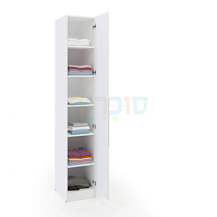 ארון יחיד דגם גילי ברוחב 40, 50 או 60 ס"מ: 2 מגירות וגוף סנדוויץ' בייצור כחול לבן