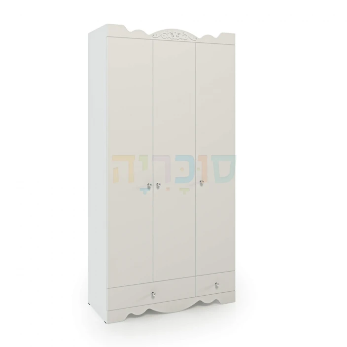 ארון ילדים ונוער רקפת רוחב 120 ס"מ 2 מגירות
