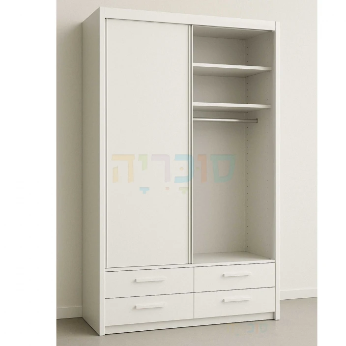 ארון הזזה דגם 2700 בגובה 270 ס"מ עם מגירות נעליים