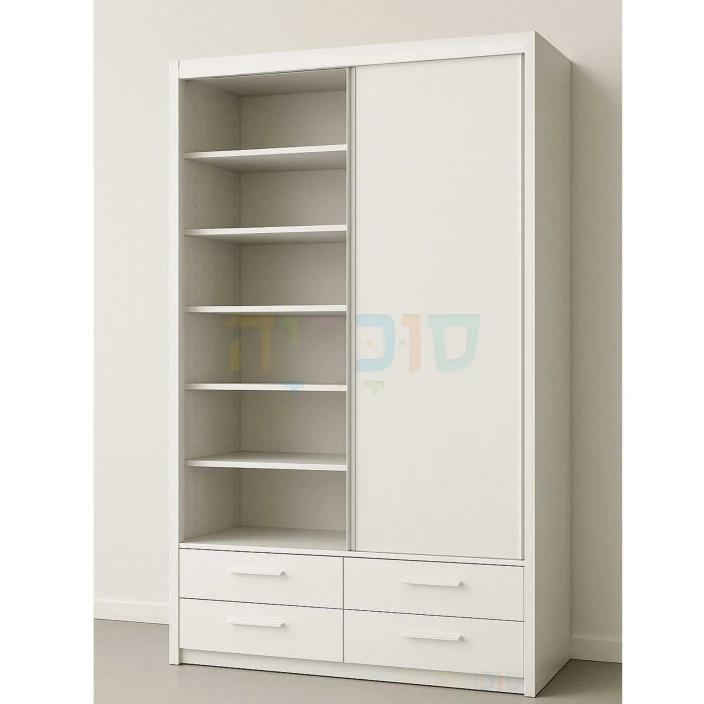 ארון הזזה דגם 2700 בגובה 270 ס"מ עם מגירות נעליים