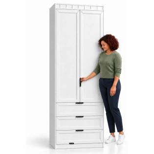 ארון 2 דלתות דגם אגם ברוחב 80 ס"מ