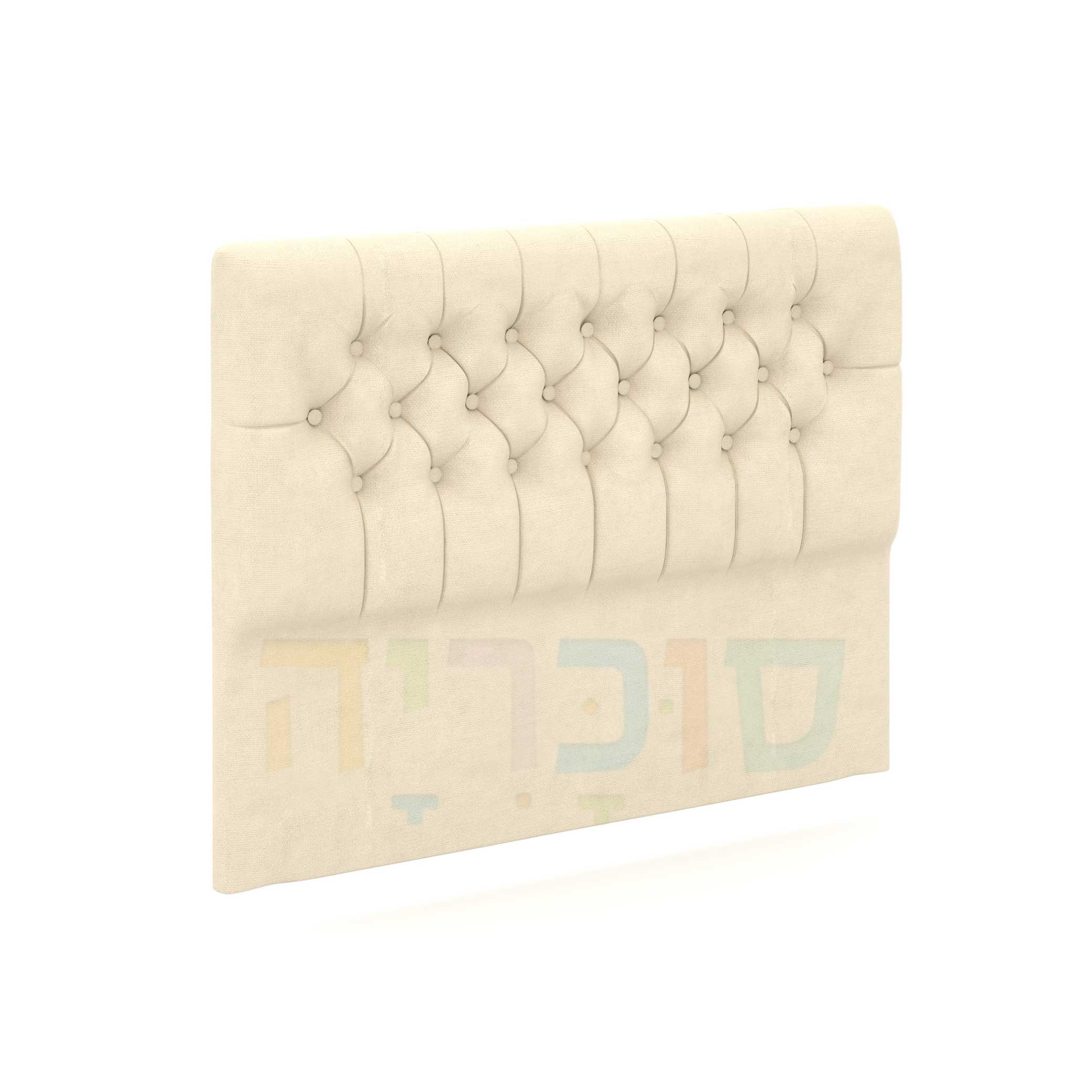 מיטה וחצי דגם וושינגטון 120 ס"מ: איכות כחול לבן ועיצוב מרופד עם ארגז מצעים
